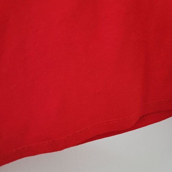 A Love Story Red Blouse Romantic Date Night Feminine Sexy Coquette Office Large - Picture 9 of 9